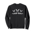Fairycore Butterfly Tattoo Flames Sweatshirt - Fun Novelty Design Unisex - T-Shirt, Sweatshirt, Hoodie