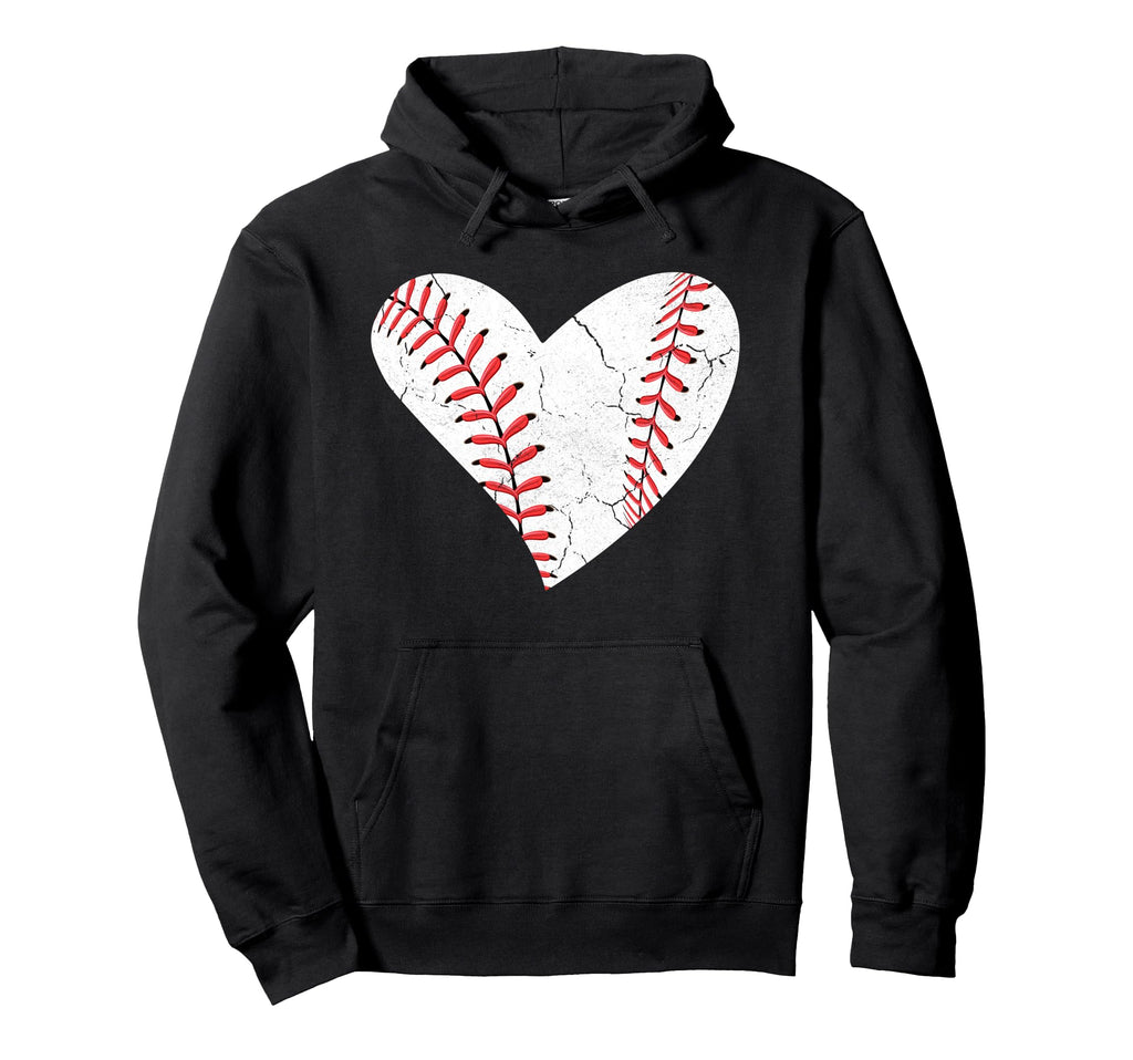 Mom Mama Baseball Mothers Day Distressed Hoodie - Unique Graphic Unisex - T-Shirt, Sweatshirt, Hoodie