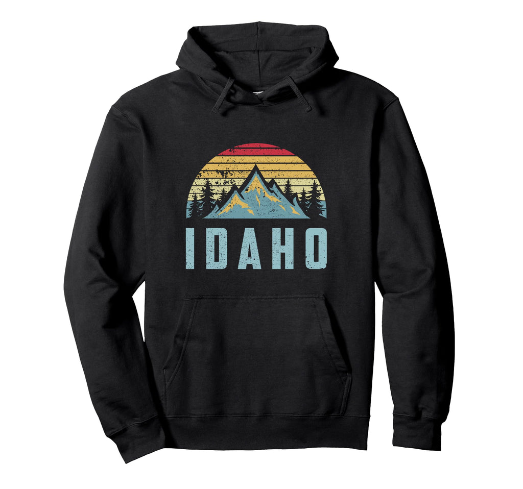 Idaho Mountains Hiking Nature Hoodie - Unique Graphic Men Women - T-Shirt, Sweatshirt, Hoodie