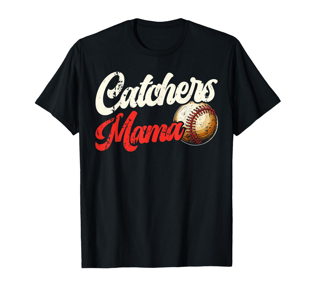 Baseball Catcher Mama Best Mom Ever T-Shirt - Minimalist Print for Adults - T-Shirt, Sweatshirt, Hoodie