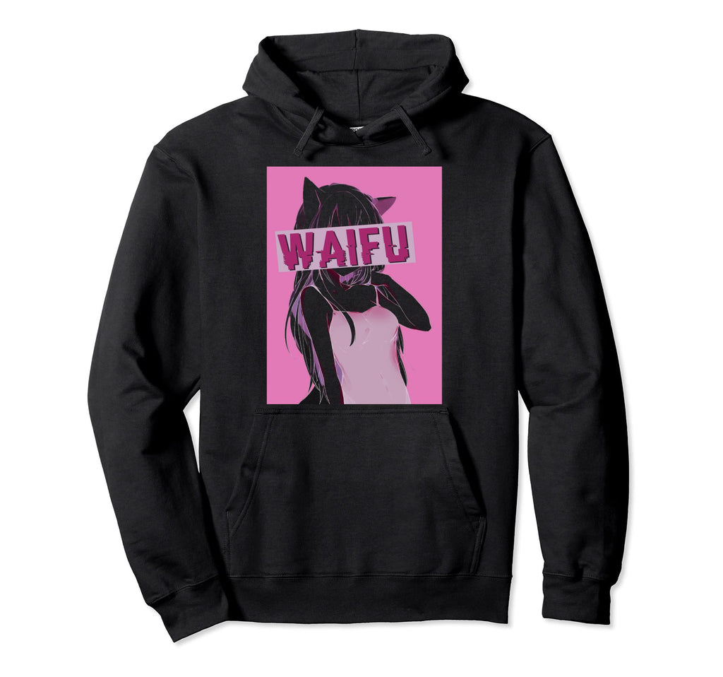 Alt Aesthetic Vaporwave Black Anime Hoodie - Aesthetic Graphic for Adults - T-Shirt, Sweatshirt, Hoodie