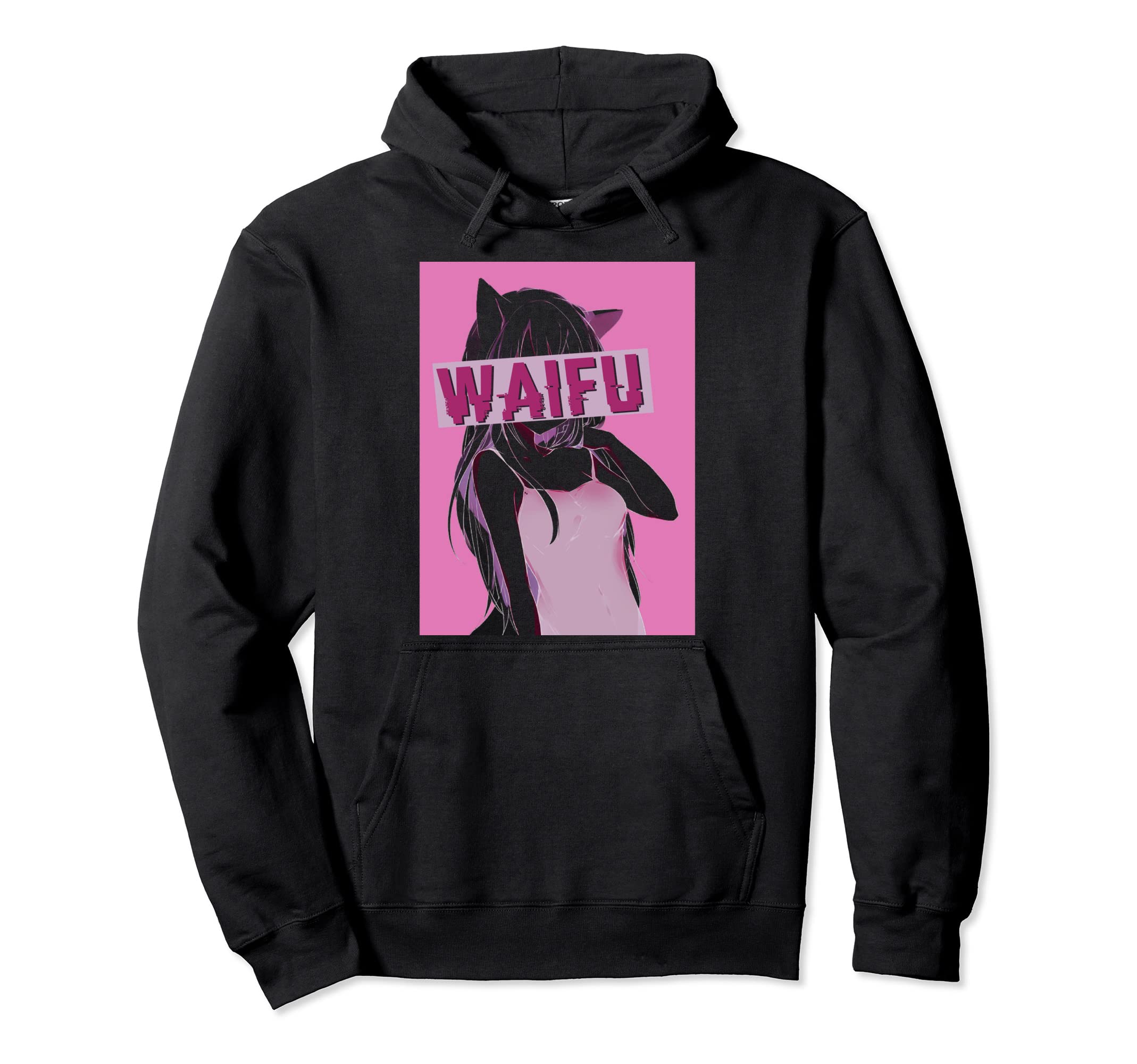 Alt Aesthetic Vaporwave Black Anime Hoodie - Aesthetic Graphic for Adults - T-Shirt, Sweatshirt, Hoodie