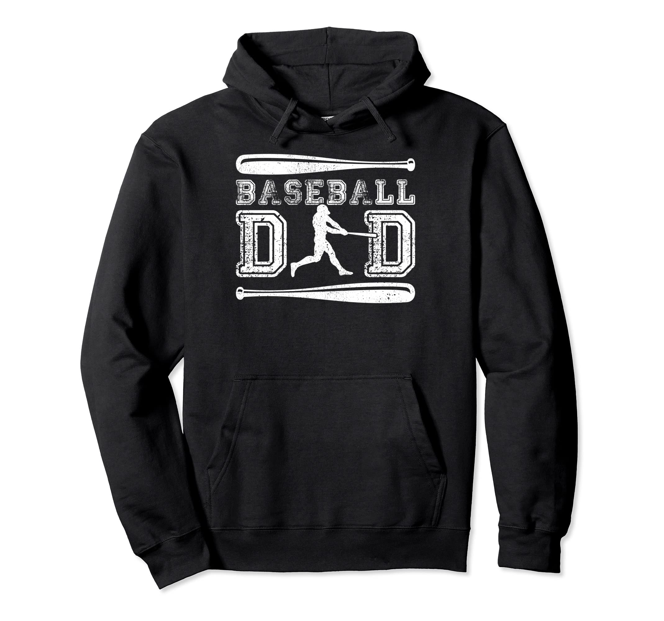 Baseball Lover Papa Daddy Funny Hoodie - Minimalist Print for Adults - T-Shirt, Sweatshirt, Hoodie