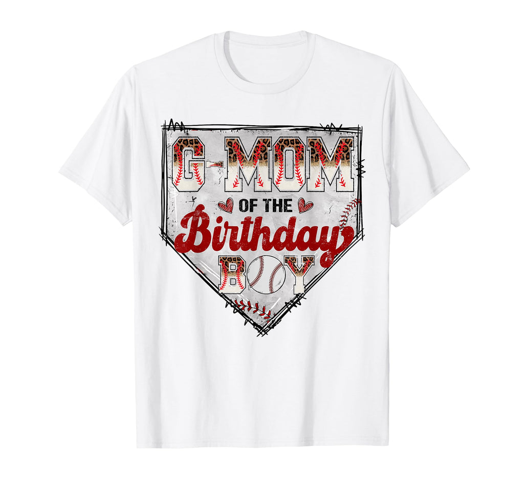 G Mom Birthday Baseball Player Bday Party T-Shirt - Custom Art Print Unisex - T-Shirt, Sweatshirt, Hoodie