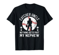 Baseball Catcher Uncle Proud Uncle T-Shirt - Fun Novelty Design Men Women - T-Shirt, Sweatshirt, Hoodie