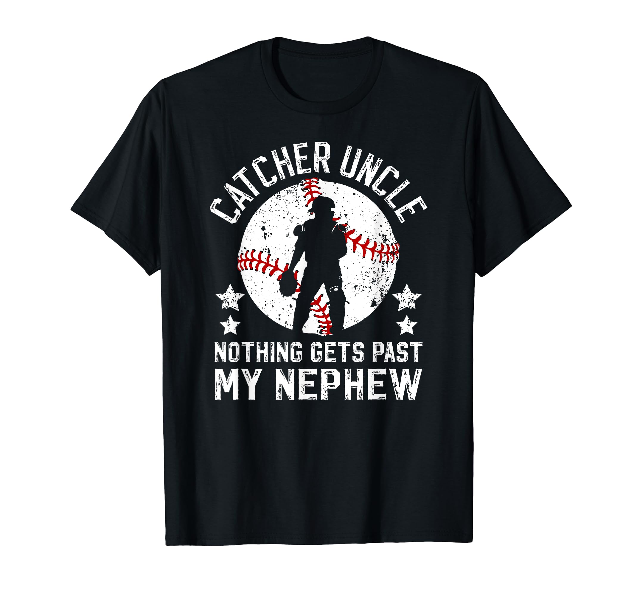 Baseball Catcher Uncle Proud Uncle T-Shirt - Fun Novelty Design Men Women - T-Shirt, Sweatshirt, Hoodie
