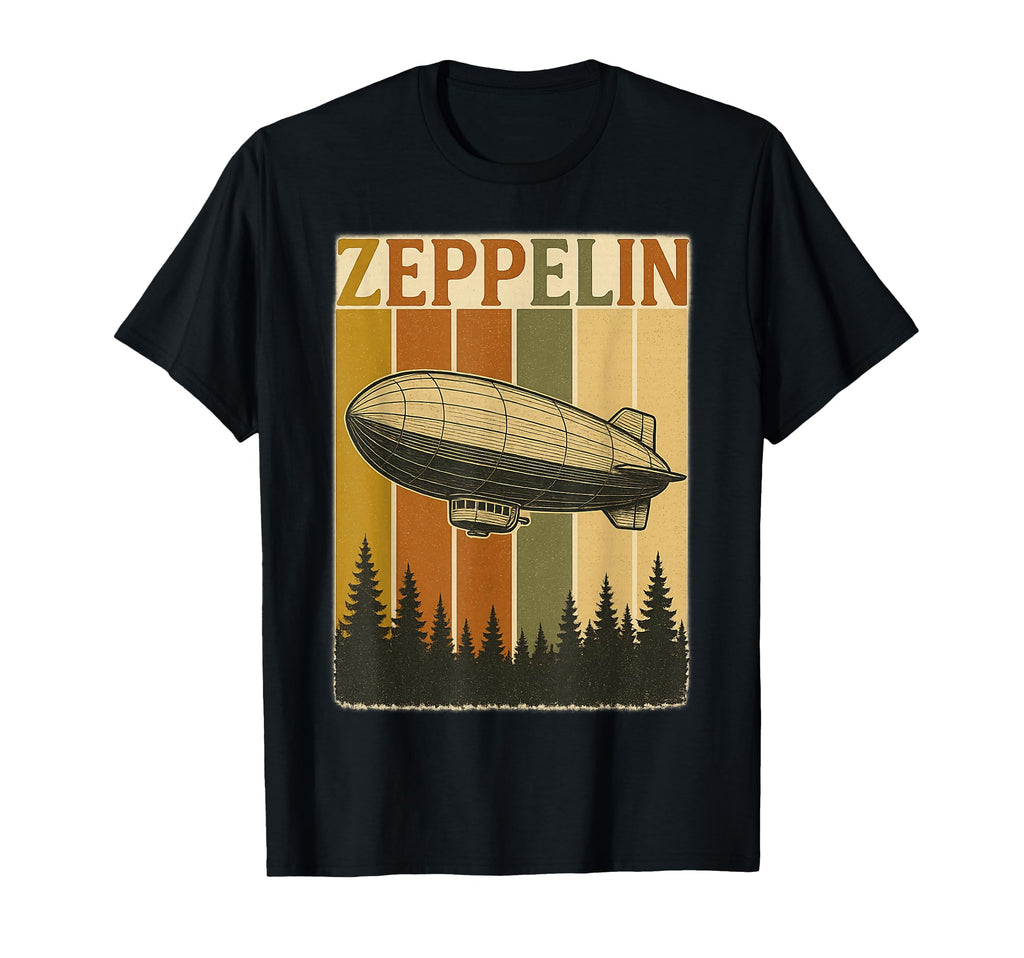 Zeppelin Airship Rock T-Shirt - Minimalist Print Unisex - T-Shirt, Sweatshirt, Hoodie