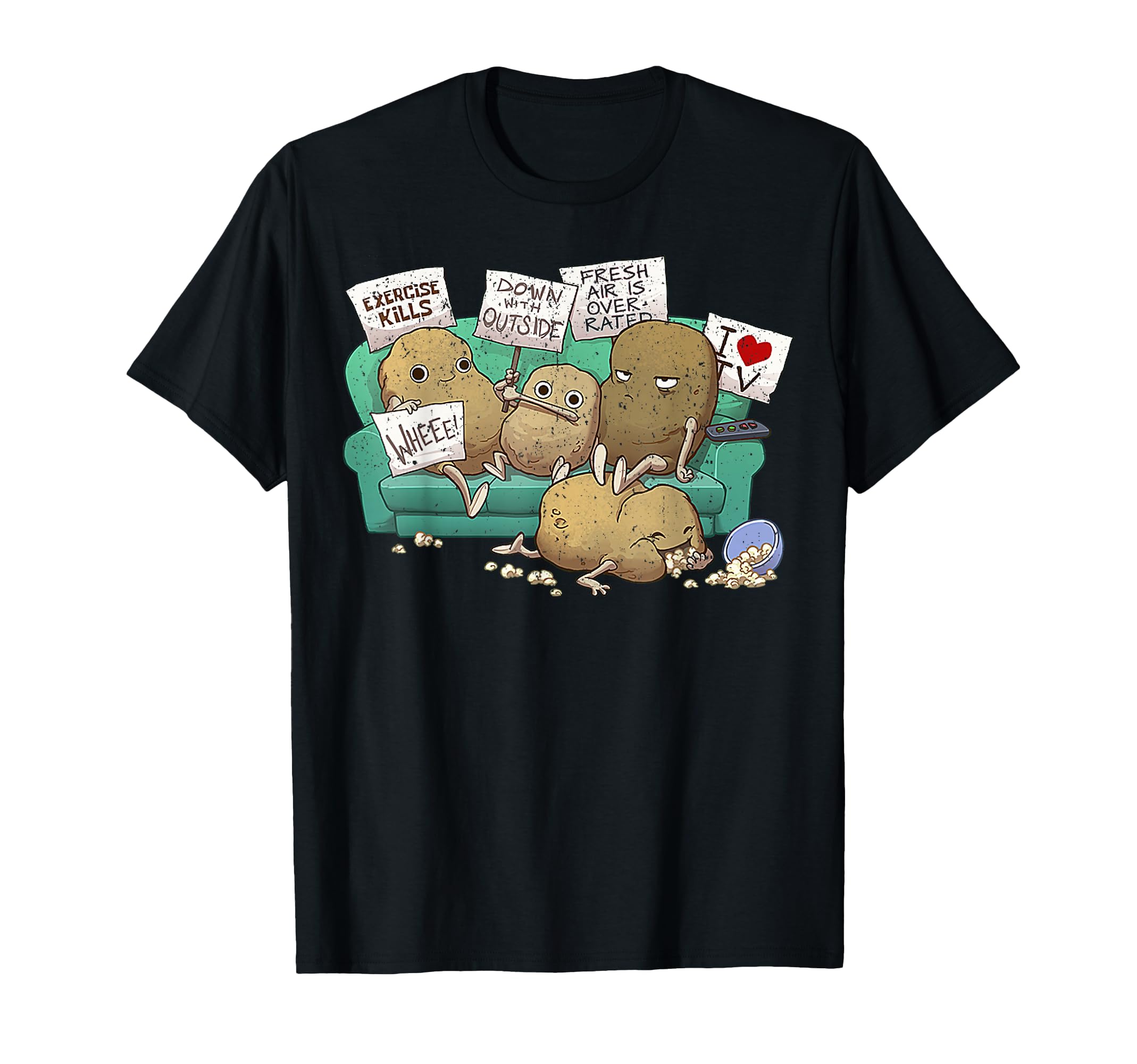 Couch Potato Club T-Shirt - Unique Graphic for Adults - T-Shirt, Sweatshirt, Hoodie