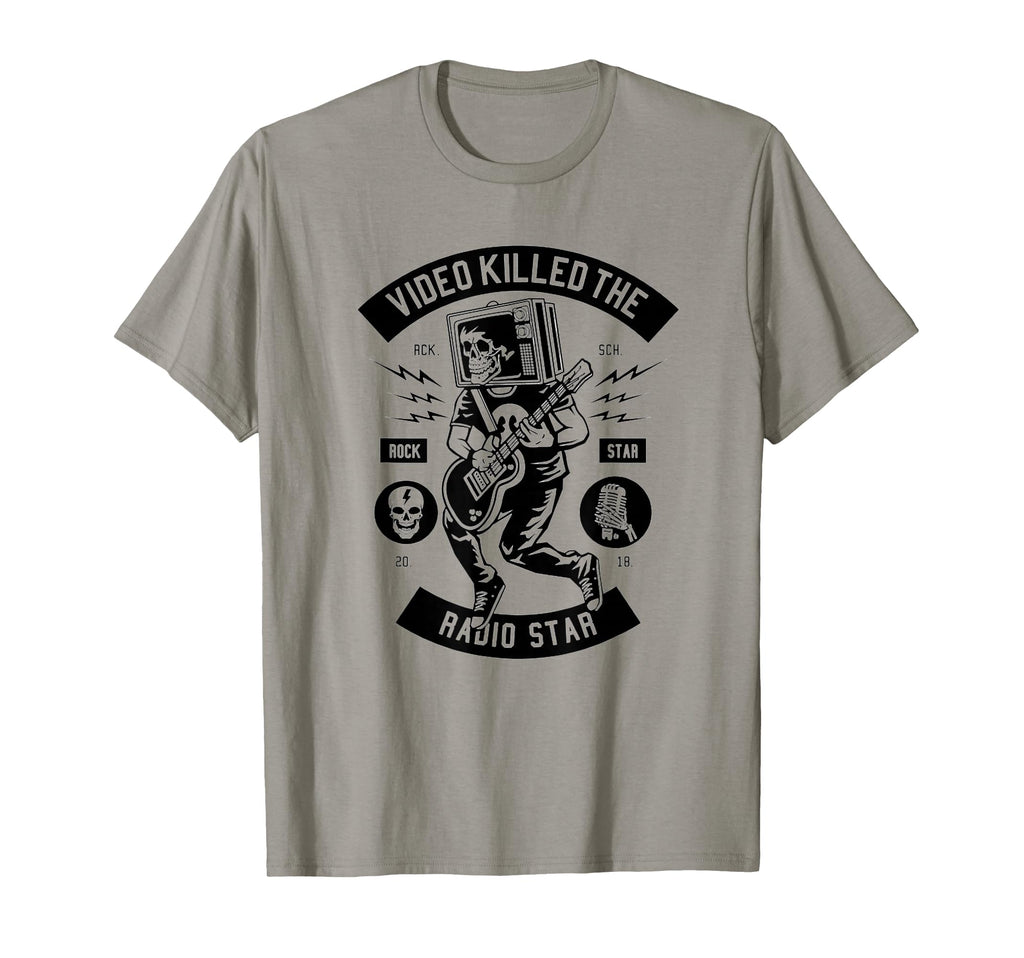 Video Kill Radio Star Old School Rock N T-Shirt - Graphic Print for Adults - T-Shirt, Sweatshirt, Hoodie