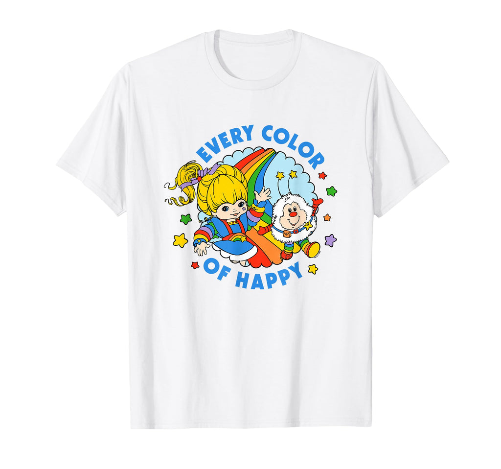 Rainbow Brite Pride Every Color Happy T-Shirt - Minimalist Print for Adults - T-Shirt, Sweatshirt, Hoodie