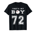 Thats My Baseball 72 Jersey Number Mom T-Shirt - Aesthetic Graphic Unisex - T-Shirt, Sweatshirt, Hoodie