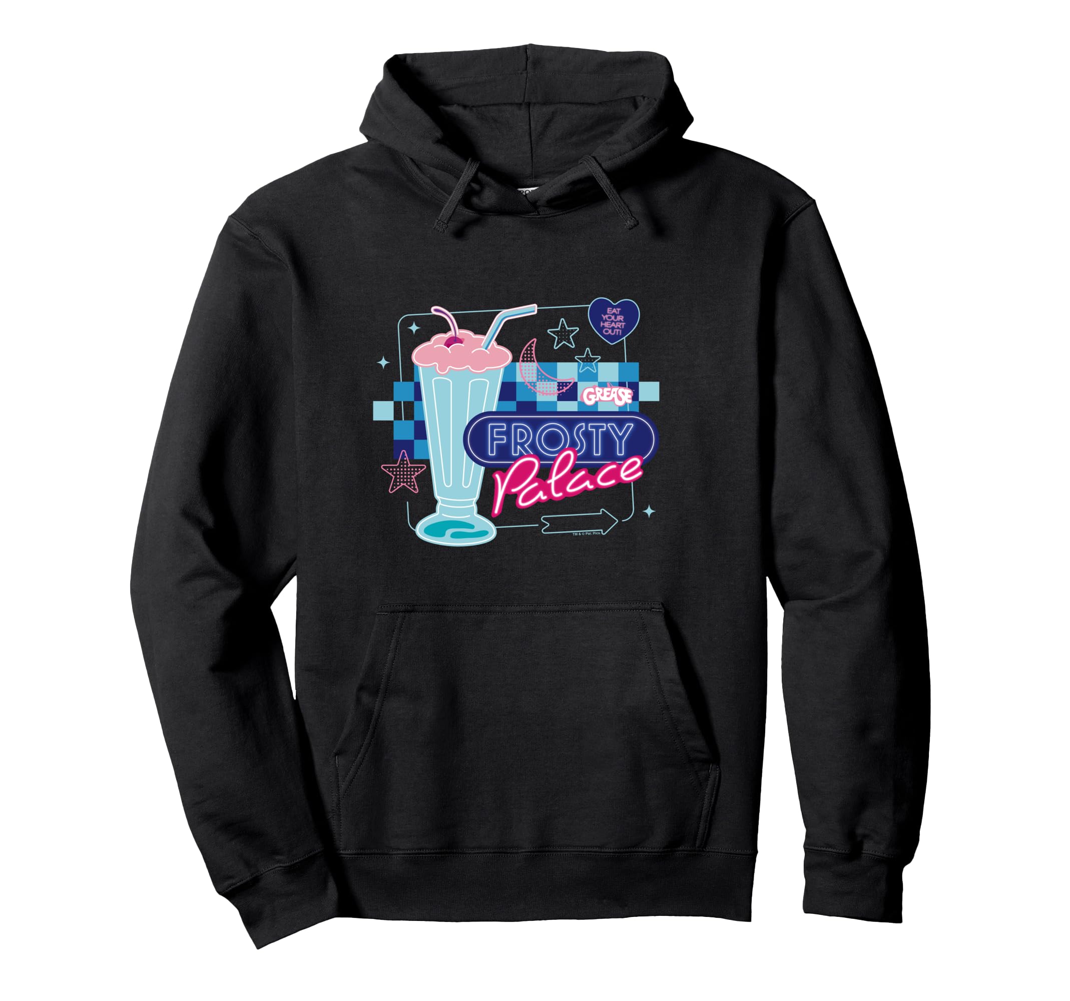 Grease Frosty Palace Malt Shop Diner Hoodie - Unique Graphic for Adults - T-Shirt, Sweatshirt, Hoodie