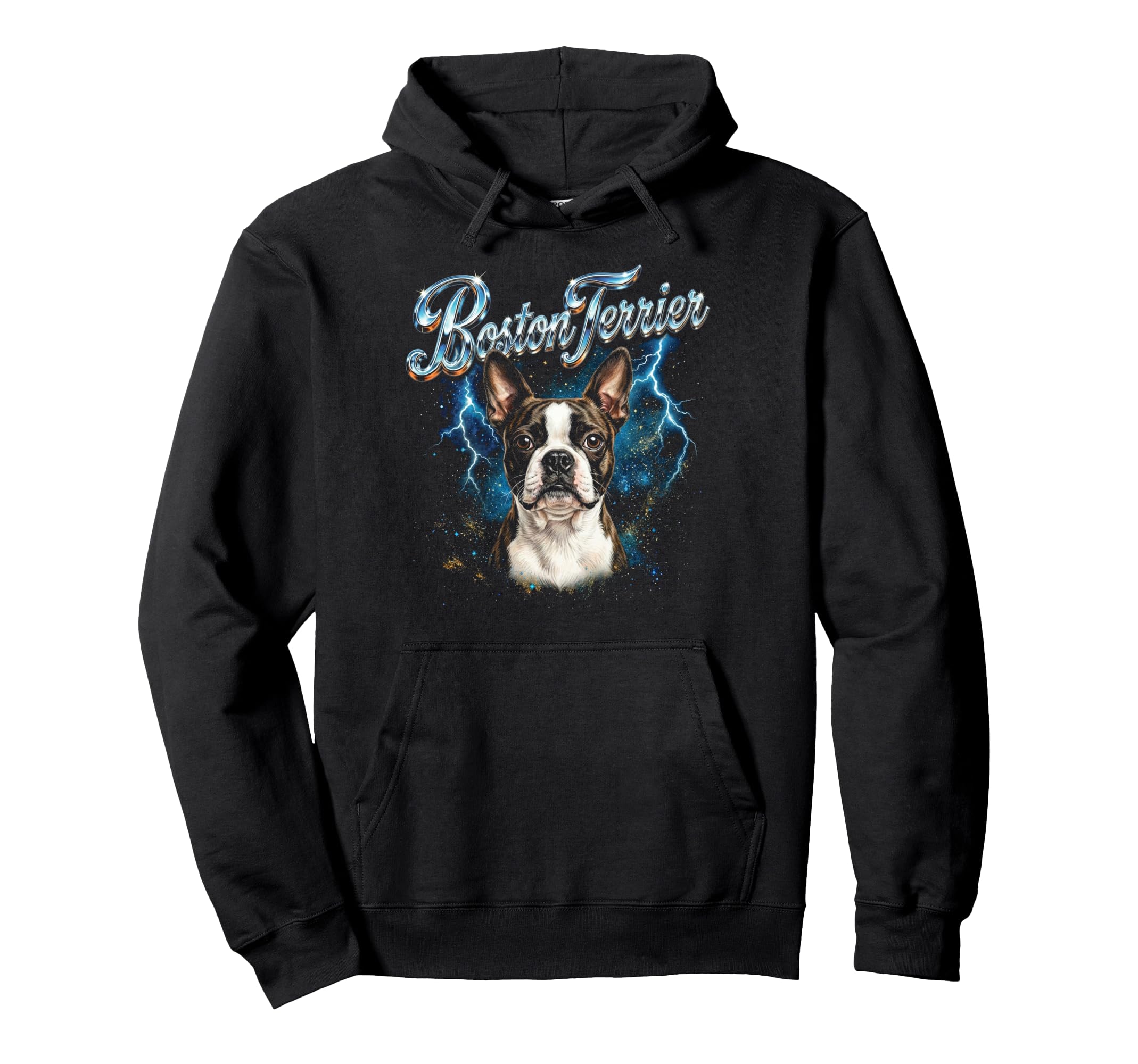 Boston Terrier 90S Dog Lover 80S Boston Hoodie - Fun Novelty Design Unisex - T-Shirt, Sweatshirt, Hoodie