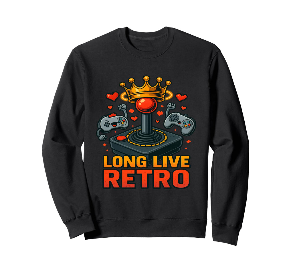 Long Live Funny Gaming Consoles Sweatshirt - Graphic Print for Adults - T-Shirt, Sweatshirt, Hoodie