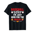 Baseball Sister Funny Sister T-Shirt - Fun Novelty Design Men Women - T-Shirt, Sweatshirt, Hoodie