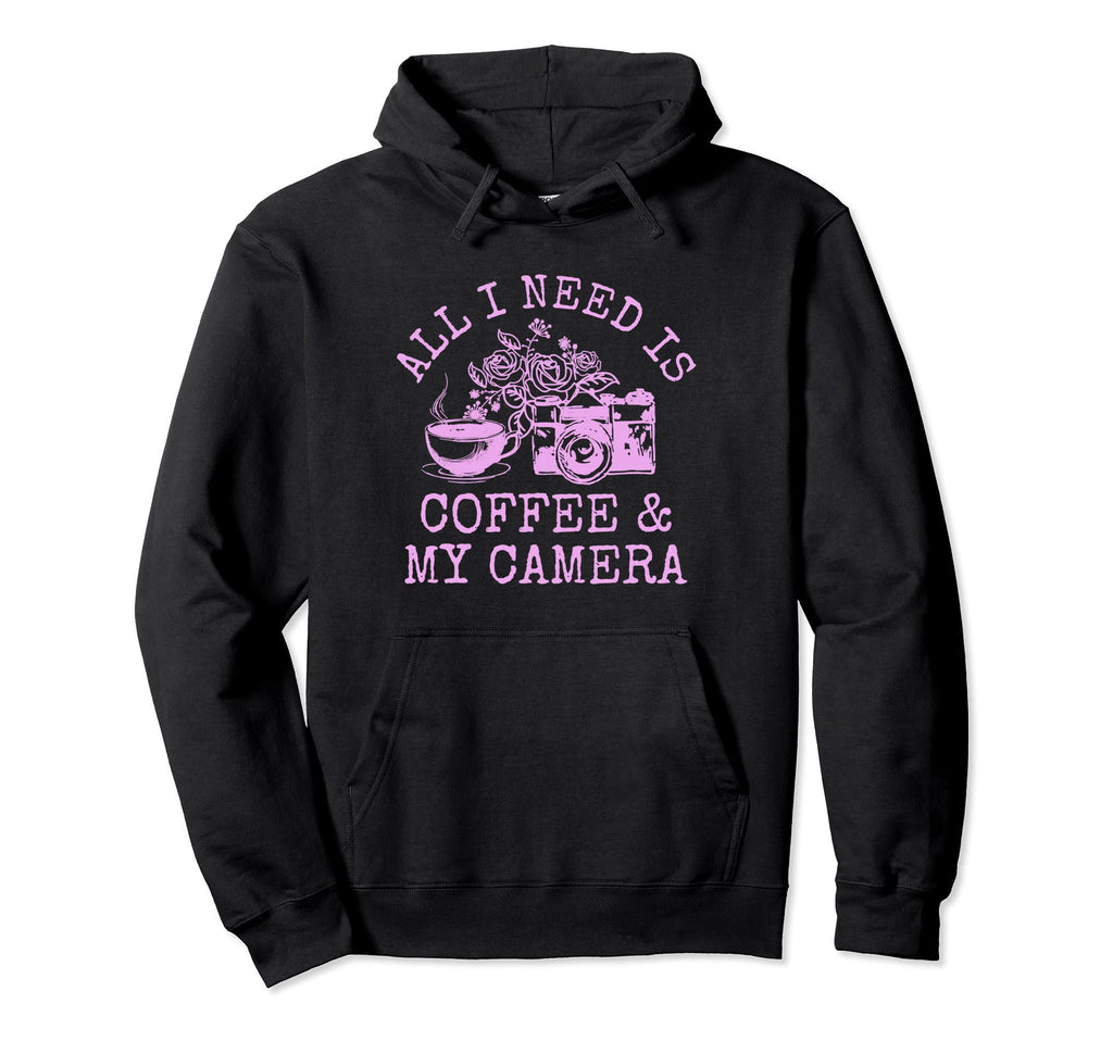 Photographer Coffee Camera Camera Hoodie - Custom Art Print for Adults - T-Shirt, Sweatshirt, Hoodie