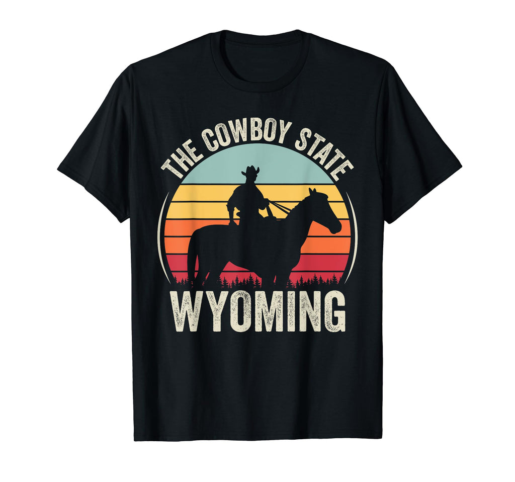 Wyoming Cowboy State Sunset T-Shirt - Unique Graphic for Adults - T-Shirt, Sweatshirt, Hoodie