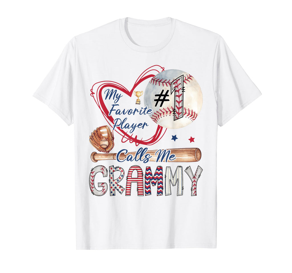 My Favorite Player Calls Me Grammy T-Shirt - Minimalist Print for Adults - T-Shirt, Sweatshirt, Hoodie