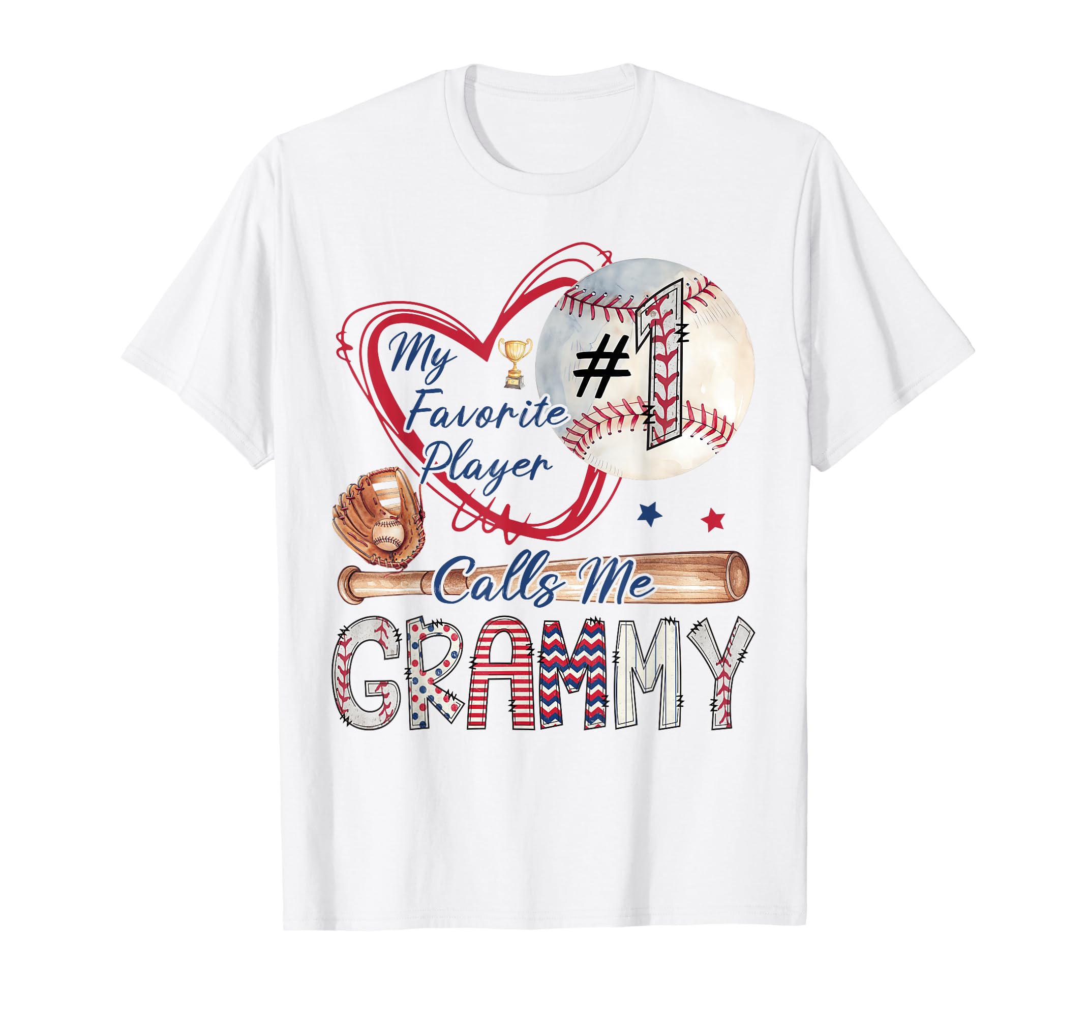 My Favorite Player Calls Me Grammy T-Shirt - Minimalist Print for Adults - T-Shirt, Sweatshirt, Hoodie