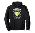 Funny Mom Both Game Day Baseball Softball Hoodie - Novelty Apparel Unisex - T-Shirt, Sweatshirt, Hoodie