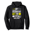 My Grandkids Hit And Steal Ball Hoodie - Casual Everyday Wear for Adults - T-Shirt, Sweatshirt, Hoodie