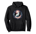 Boho White Kitty Spirit Angelic Cat Hoodie - Aesthetic Graphic for Adults - T-Shirt, Sweatshirt, Hoodie