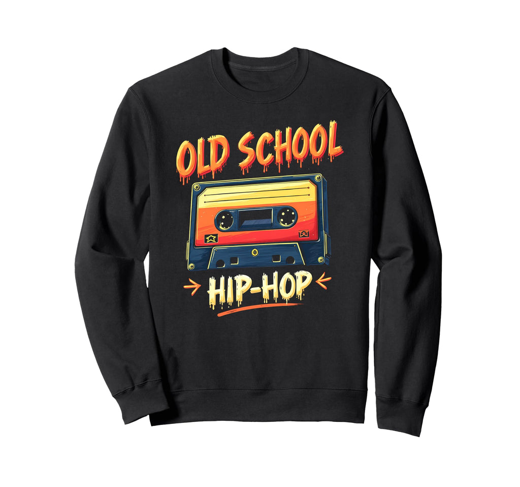 Old School Hip Hop Cassette Sweatshirt - Unique Graphic Men Women - T-Shirt, Sweatshirt, Hoodie