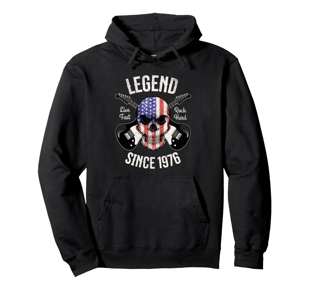 50Th Birthday Guitar Legend Rock And Hoodie - Novelty Apparel for Adults - T-Shirt, Sweatshirt, Hoodie