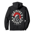 Old Punks Never Die Punk Rock Skull Hoodie - Novelty Apparel Men Women - T-Shirt, Sweatshirt, Hoodie