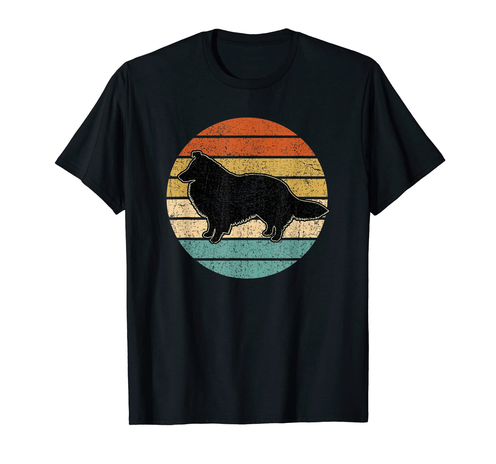 Sheltie Dog Sunset T-Shirt - Fun Novelty Design for Adults - T-Shirt, Sweatshirt, Hoodie