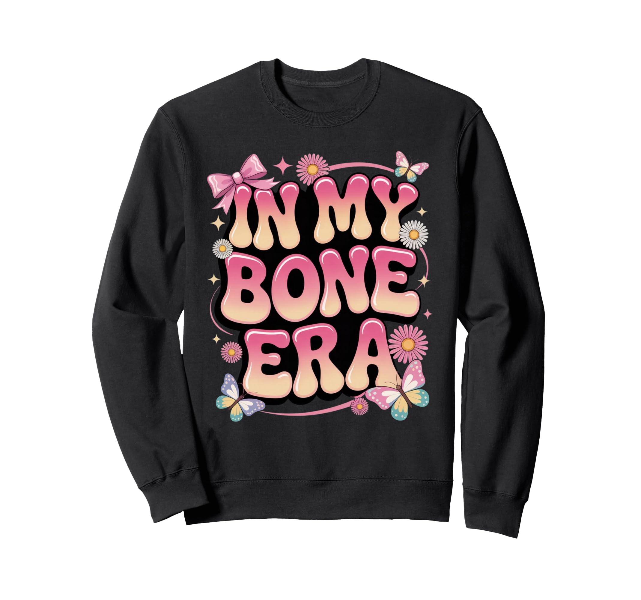 Groovy Pastel Butterfly Aesthetic Sweatshirt - Unique Graphic for Adults - T-Shirt, Sweatshirt, Hoodie