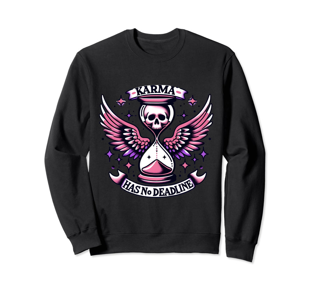 Karma Skull Boho Bohemian Sweatshirt - Custom Art Print for Adults - T-Shirt, Sweatshirt, Hoodie
