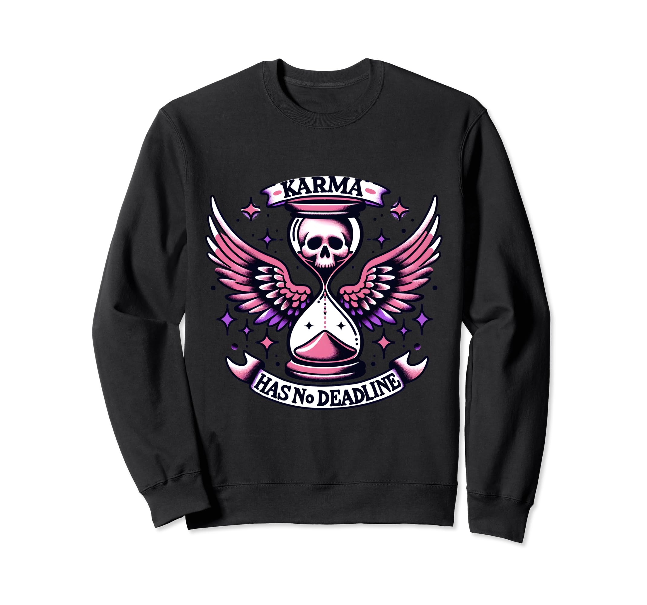 Karma Skull Boho Bohemian Sweatshirt - Custom Art Print for Adults - T-Shirt, Sweatshirt, Hoodie