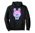 Kawaii Goth Bunny Creepy Pastel Goth Hoodie - Trendy Graphic Men Women - T-Shirt, Sweatshirt, Hoodie