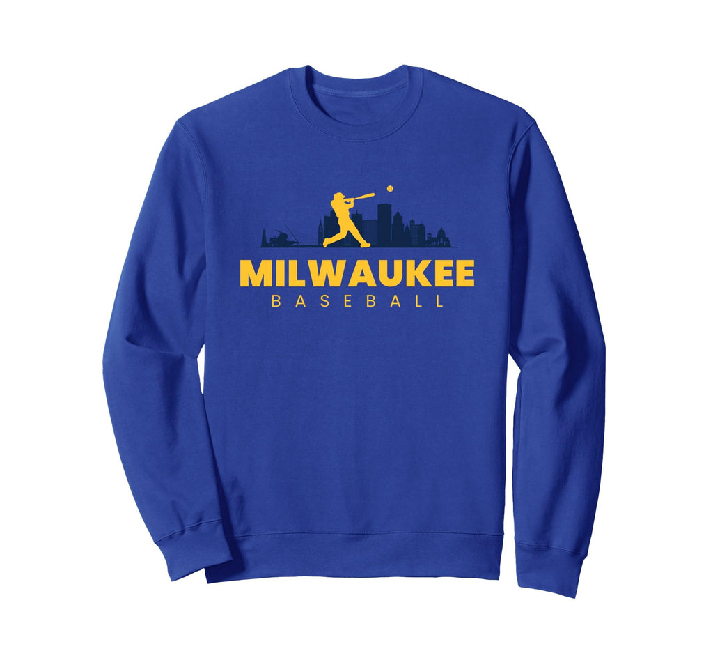 Milwaukee Baseball Minimalist Sweatshirt - Novelty Apparel Men Women - T-Shirt, Sweatshirt, Hoodie