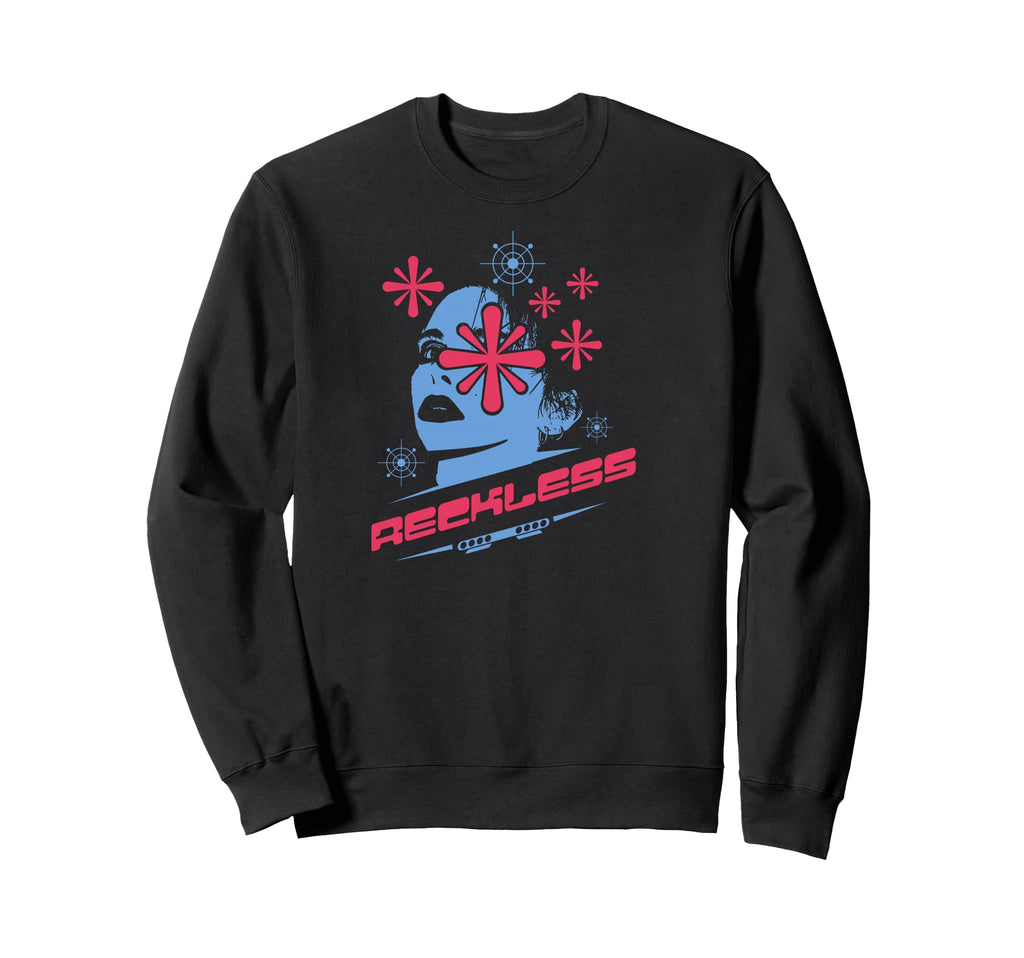 Y2K Reckless Bold Urban Graffiti Sweatshirt - Minimalist Print Unisex - T-Shirt, Sweatshirt, Hoodie