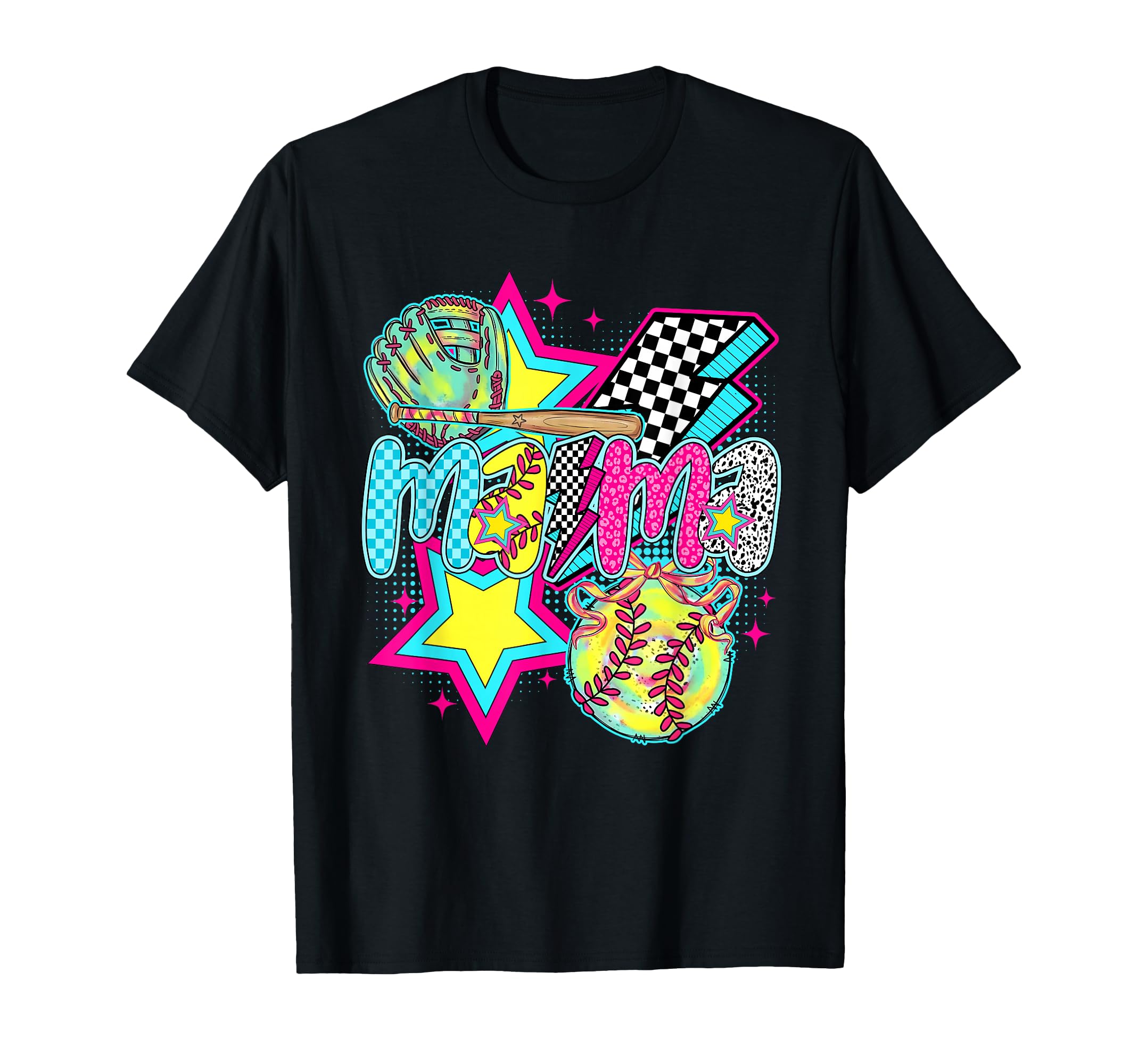 Softball Mama Game Day Leopard T-Shirt - Streetwear Style for Adults - T-Shirt, Sweatshirt, Hoodie
