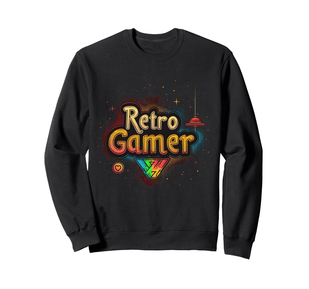 Gamer 80S Arcade Gaming Gift Sweatshirt - Unique Graphic for Adults - T-Shirt, Sweatshirt, Hoodie