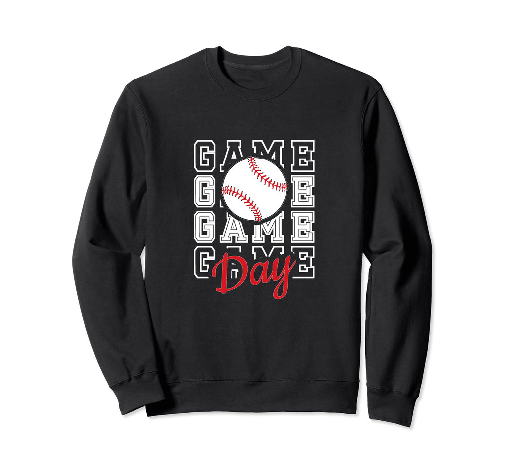 Game Day Baseball Mom Gifts Sweatshirt - Novelty Apparel Men Women - T-Shirt, Sweatshirt, Hoodie