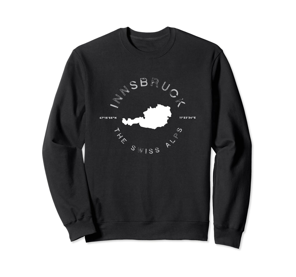 Innsbruck Austria Distressed Sweatshirt - Trendy Graphic for Adults - T-Shirt, Sweatshirt, Hoodie