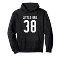 Number 38 Little Bro Biggest Fan Football Hoodie - Unique Graphic Unisex - T-Shirt, Sweatshirt, Hoodie