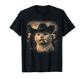 Funny Cowboy Cat Smoking 90S T-Shirt - Casual Everyday Wear for Adults - T-Shirt, Sweatshirt, Hoodie
