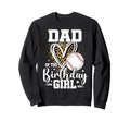 Dad Birthday Baseball Dad Leopard Sweatshirt - Custom Art Print Unisex - T-Shirt, Sweatshirt, Hoodie