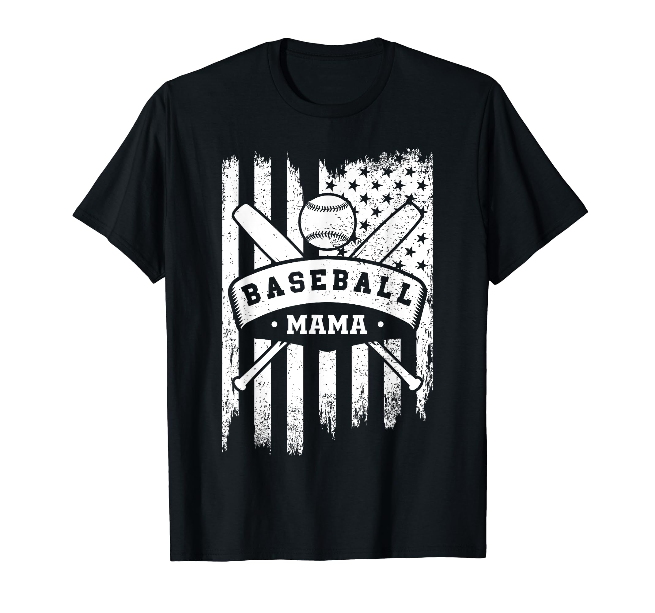 Baseball Mama Usa American Flag T-Shirt - Minimalist Print for Adults - T-Shirt, Sweatshirt, Hoodie