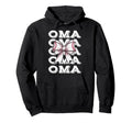 Coquette Baseball Oma Matching Family Bow Hoodie - Custom Art Print Unisex - T-Shirt, Sweatshirt, Hoodie