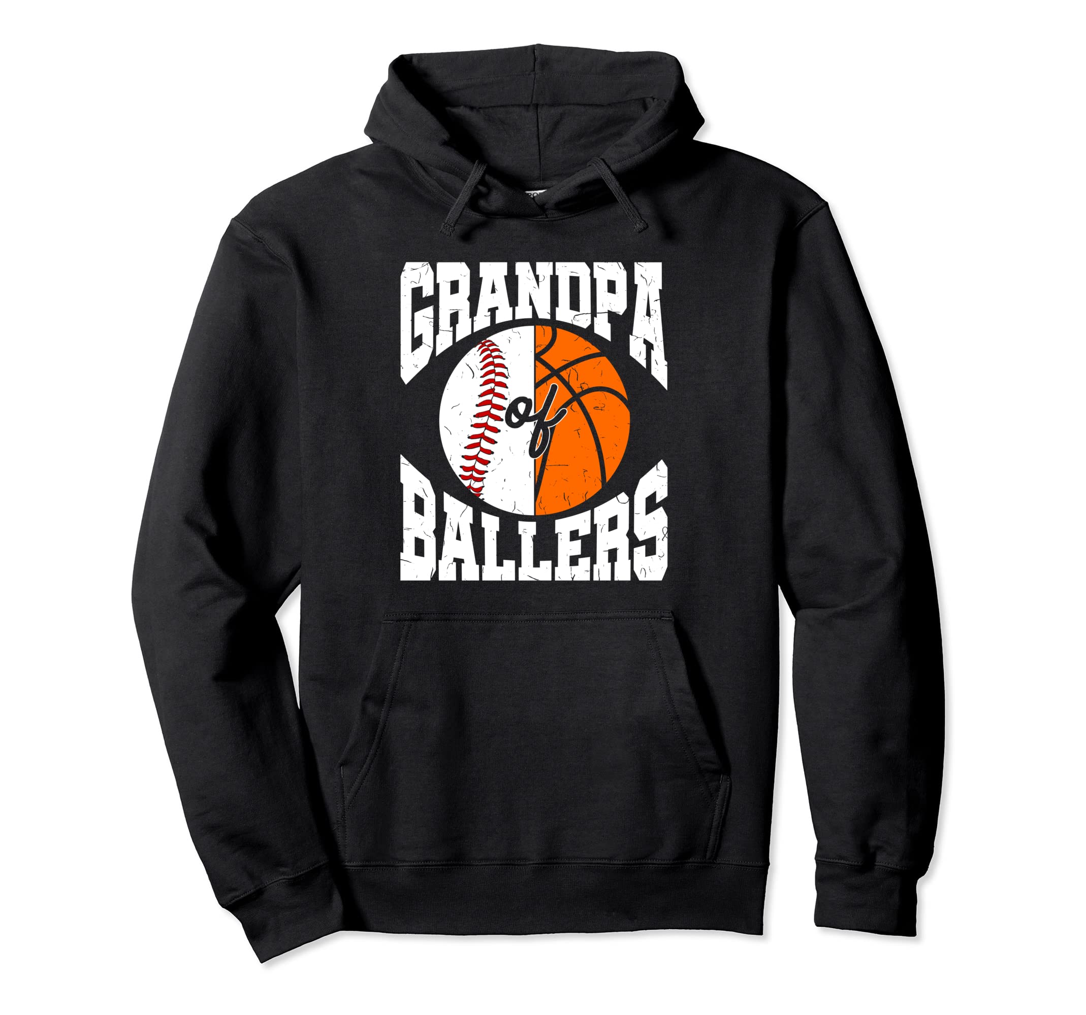 Grandpa Ballers Ball Grandfather Hoodie - Aesthetic Graphic Unisex - T-Shirt, Sweatshirt, Hoodie