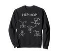 Hip Hop Silhouette Stick Figure Sweatshirt - Fun Novelty Design Unisex - T-Shirt, Sweatshirt, Hoodie