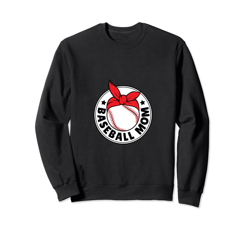 Baseball Mom Baseball Mom Sweatshirt - Aesthetic Graphic Unisex - T-Shirt, Sweatshirt, Hoodie