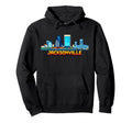 Jacksonville 8 Bit Video Arcade Gamer Hoodie - Casual Everyday Wear Unisex - T-Shirt, Sweatshirt, Hoodie