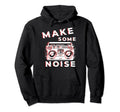 Ghetto Blaster Boombox Cassette Tape Hoodie - Unique Graphic for Adults - T-Shirt, Sweatshirt, Hoodie